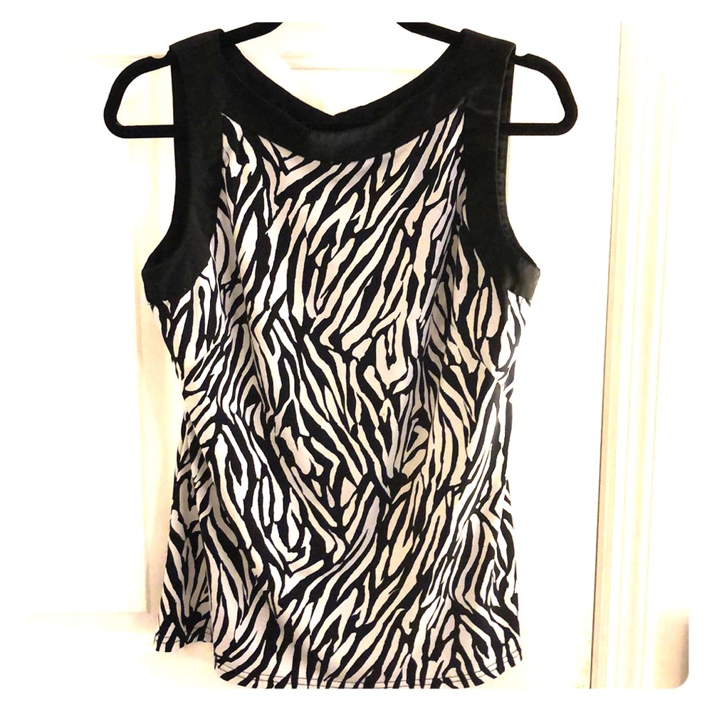 Zebra print top